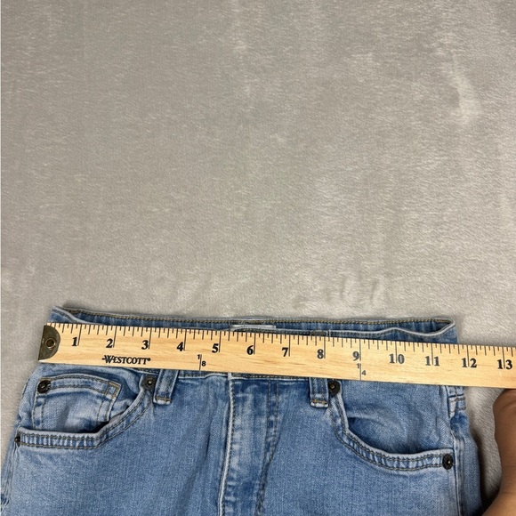 Amuse Society Bootcut Flare Cropped Cotton Blend Zip Fly Blue Jean Denim Size 27 - Picture 7 of 16